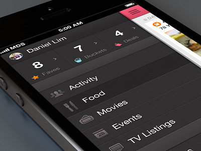 Navigation icons ios iphone mobile navigation texture typography