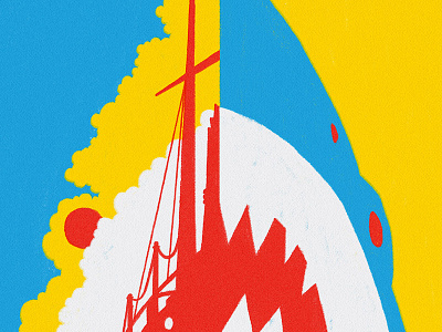 Jaws : The Revenge art show illustration jaws poster shark silver screen society