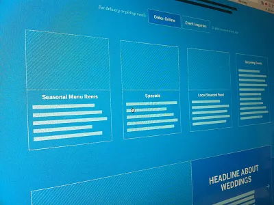 Blueprint style Wireframe blueprint ia layout ui wireframe wires