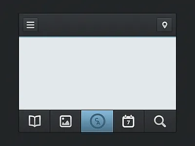 iPhone / Web UI Coming app buttons iphone ui mike busby moble interface user interface web app