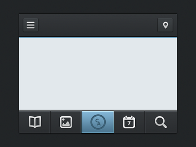 iPhone / Web UI Coming app buttons iphone ui mike busby moble interface user interface web app