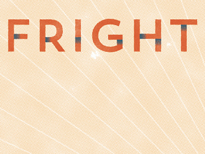 Frightened Rabbit airplane biscuit clouds design halftone illustration typography