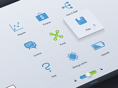 GetScheduled Lite App - User Menu app application dashbaord edit files finance help ico icon interface menu navigation photoshop portal raports search security staff upgrade user