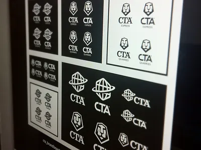 CTA Group Re-branding - New presentation round. africa belgium branding globe growcase hexagon lettering lion lion head logistics logo logo design logo designer logo mark logomark logotype mining mining supplies re branding transport wordmark