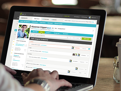 IdLoom - Contact view contact crm fireworks form rubbik task tasks ui ux