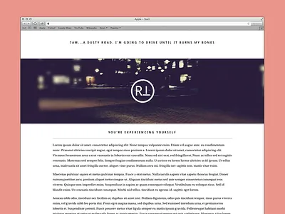 New Blog blog blurry clean pink typography ui ux web white