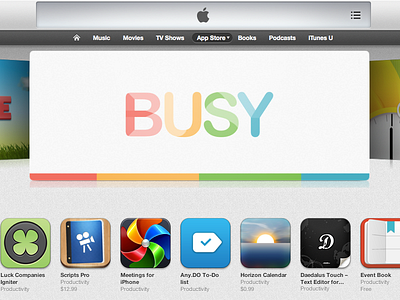 Busy got featured! app busy featured get busy ios iphone team disruptive to do list todo