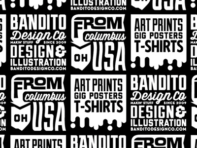 Bandito Pattern Shot bandito branding pattern