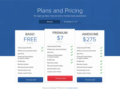 Plans And Pricing blue plans plans and pricing pricing red web design webdesign