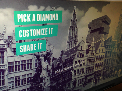 Shine Bright Like A Diamond antwerp background blue dark diamonds full green teaser website