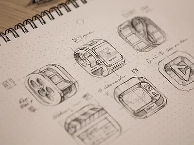 Video editor icon apple icon illustration ios iphone sketch