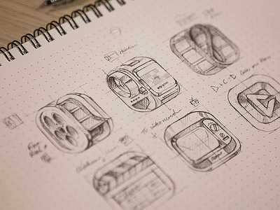 Video editor icon apple icon illustration ios iphone sketch