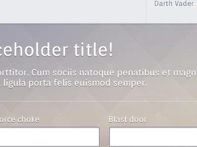 Form & navigation form header nav navigation pattern