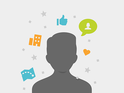 User Profile audience concept illustration keynote presentation profile slide social sxsw symbol set user vox media