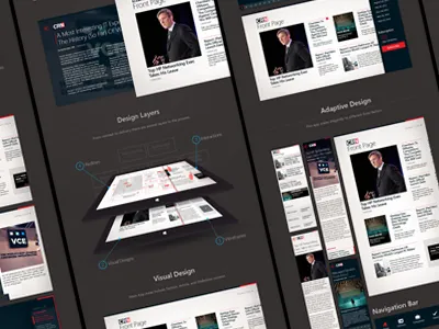 CRN Tech News for Windows 8 adaptive app case study layout news redlines tablet windows 8 wireframes