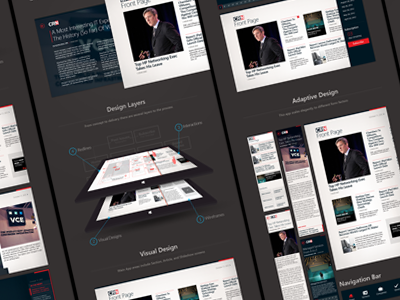 CRN Tech News for Windows 8 adaptive app case study layout news redlines tablet windows 8 wireframes