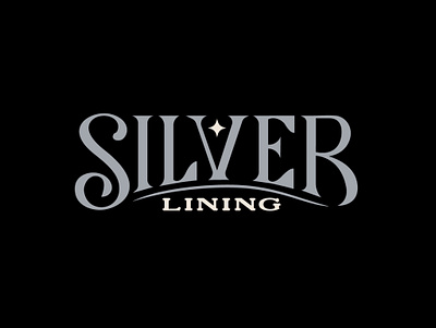 Silver Lining lettering design doodle drawing lettering logo typography
