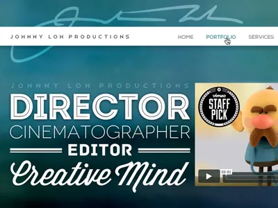 Final Landing Page / One Page Website Design homepage one page parallax portfolio type typography website