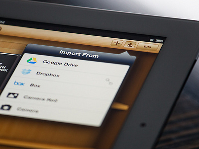 Import import ios ios app mobile mobile design shelf wood