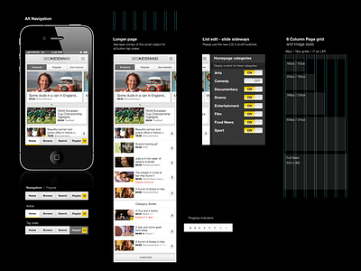 SBS OnDemand application ios on demand styleguide ui ui specification video