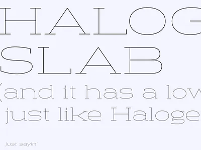Halogen Slab Hairline halogen slab type typeface