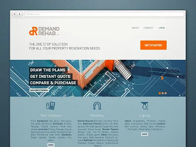 DemandRehab Landing page business construction landing page webdesign