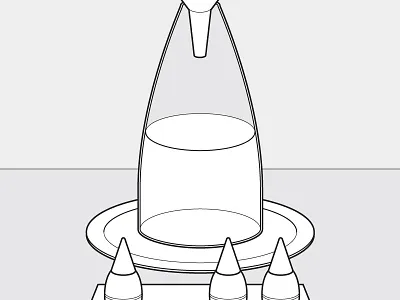 More Lineart app application black drawing illustration ios iphone outline vector white