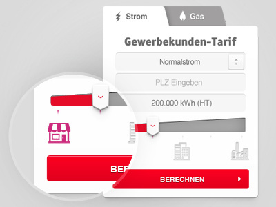 Tariff Calculator calculate calculator energy red slider tariff
