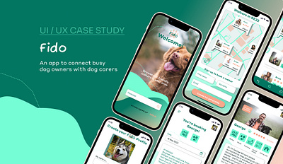 Dog walking app - a case study app case study design product ui ux