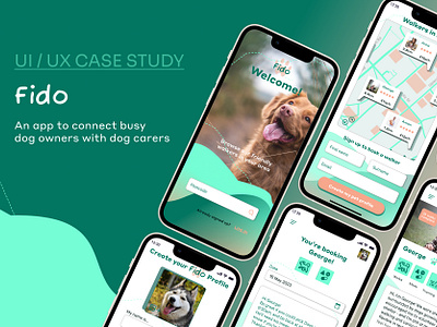 Dog walking app - a case study app case study design product ui ux