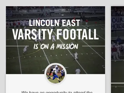 Campaign Page Mock fundraising hudl