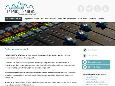 LA FABRIQUE A NEWS -v2 audio audiovisuel internet journaliste presse radio video