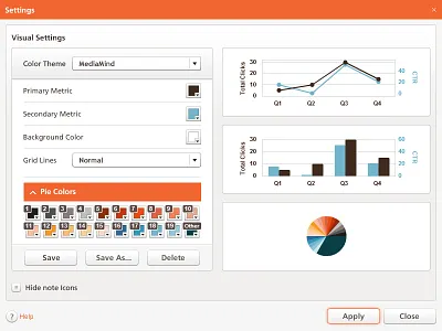 Minimalist Dashboard & Library created for Mediamind :) button colors combo complex dashboard data dray flash graph grey hypera ilan inkod library light mediamind minimalist neat pie radio button ui user interface ux