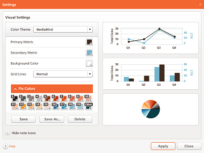 Minimalist Dashboard & Library created for Mediamind :) button colors combo complex dashboard data dray flash graph grey hypera ilan inkod library light mediamind minimalist neat pie radio button ui user interface ux