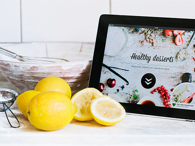 Healthy Desserts - Kitchen Photo apps desserts food gui icons interface ios ipad ui