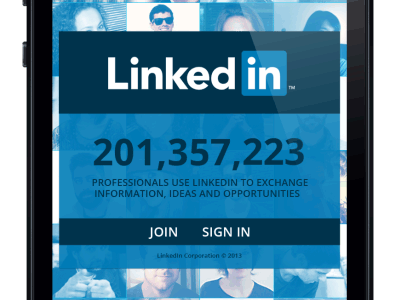 Linkedin Welcome Animation animation app blue concept design interface linkedin login mobile redesign sign:in