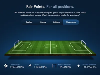 WIP - Pitch assist attributes football goal pitch points retina soccer sports tabs target