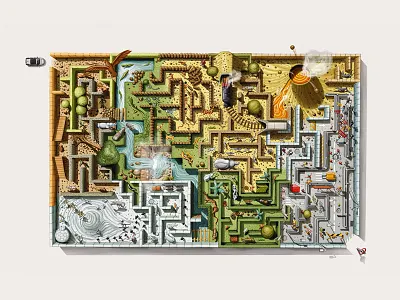 Maze animals car maze vulcan