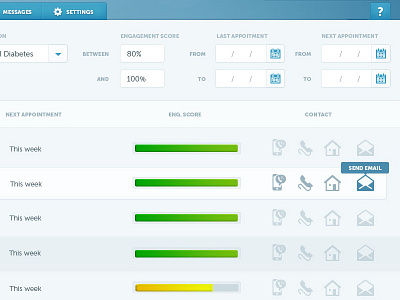 UI Project - Patient Summary ui design web design