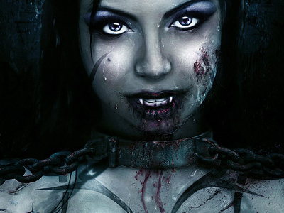 Thirsty blood blue dark death die green scary thirst thirsty vampire water