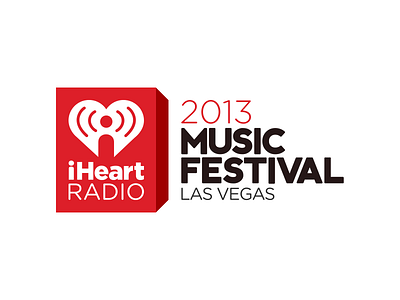 2013 iHeart Radio Music Festival - Logo Concept 1 2013 3d branding cube depth identity iheart radio logo music music festival red