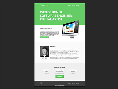 Matt Mills Home design layout portfolio responsive services web