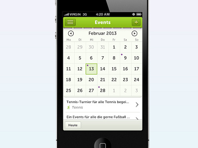 Events app calendar date event ios month stitches