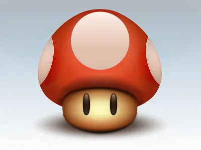 Mushroom icon design app designer close up details dark ui display fireworks cs6 icon design iphone designer iphone icon mushroom photography photoshop retina sharpness supermario todd vector design