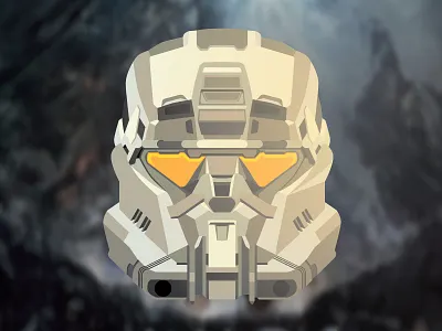 Master Chief - EOD halo helmet illustrator master chief