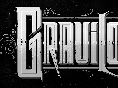 Dead Words: Graviloquence custom type dead words funeral lettering ornate typography