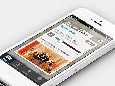 Geoloc game app apps game geoloc iphone iphone5 location map pin pins popup tab tabbar tabs