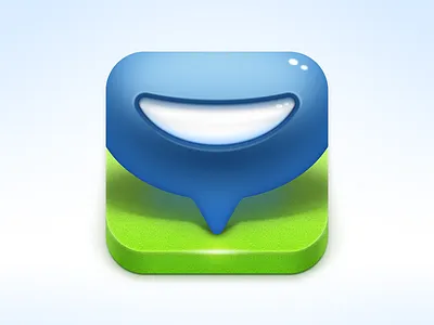 Chat app icon app chat icon ios smile