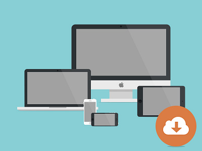 Minimal Apple Devices [ Free ] apple download free freebie ipad iphone mac mockup psd template