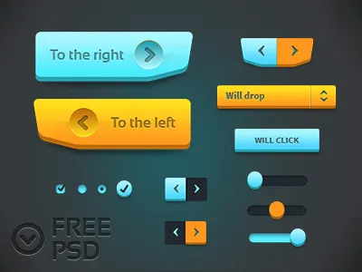 Sweet Dark Ui Kit Free Psd awsome buttons clean dark demo download elements free freebie freebies gui icon interface kit labrador psd px resources shit ui virgin